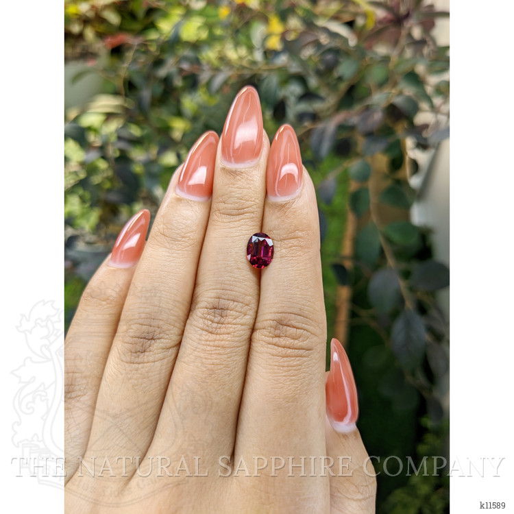 1.35 Ct. Rhodolite Garnet from Ceylon (Sri Lanka)