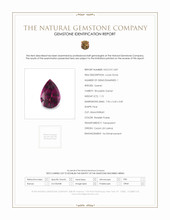 1.15 Ct. Rhodolite Garnet from Ceylon (Sri Lanka) Scan Report