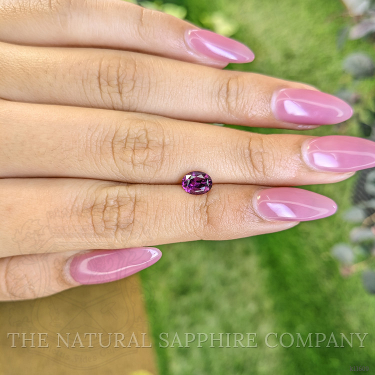 1.23 Ct. Rhodolite Garnet from Ceylon (Sri Lanka)