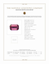 1.28 Ct. Purplish Pink Rhodolite Garnet from Ceylon (Sri Lanka) Scan Report
