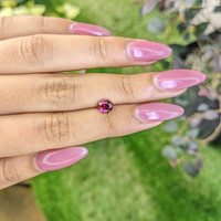 0.96 Ct. Rhodolite Garnet from Ceylon (Sri Lanka) Life Style