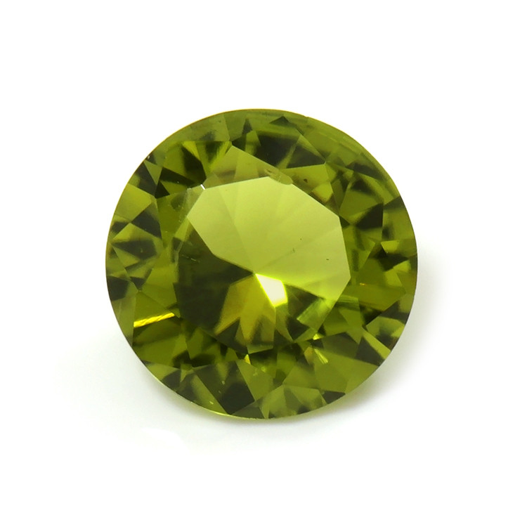 Pave Peridot Ring 1.87 Ct., 14K Yellow Gold