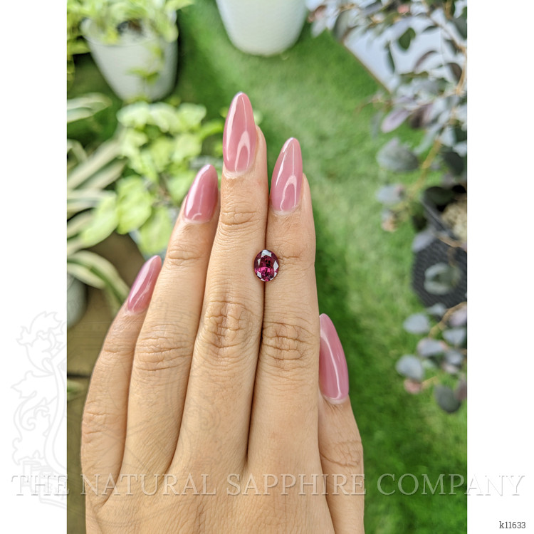 1.72 Ct. Rhodolite Garnet from Ceylon (Sri Lanka)