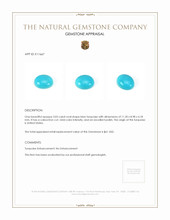 3.03 Ct. Cabochon Turquoise from United States Appraisal