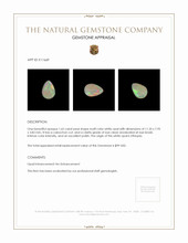 1.65 Ct. Cabochon White Opal from Ethiopia Appraisal