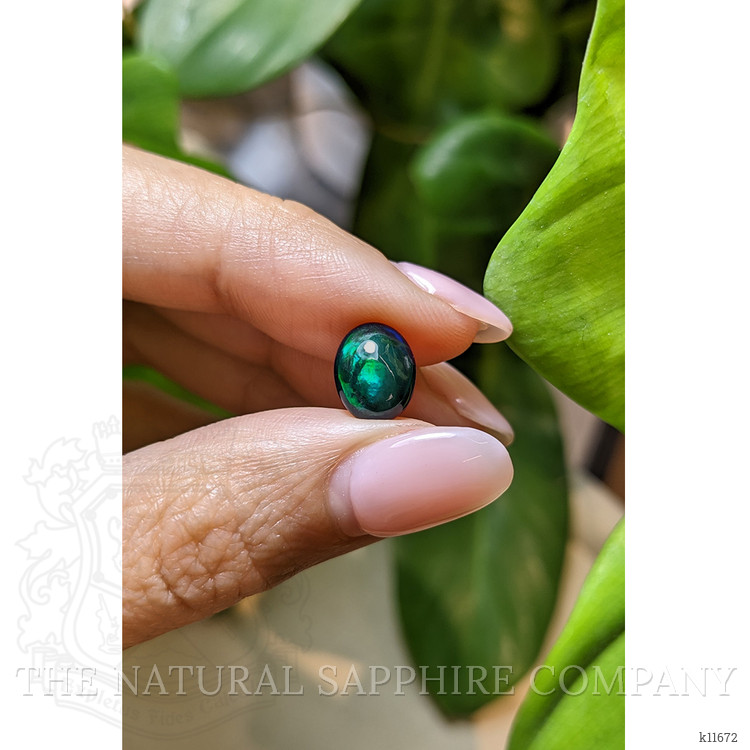 1.47 Ct. Cabochon Black Opal from Ethiopia