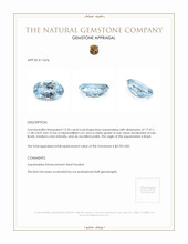 12.35 Ct. Aquamarine from Brazil Appraisal