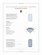 3.79 Ct. Tanzanite from Tanzania 3 D Scan Report