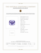 2.39 Ct. Tanzanite from Tanzania Scan Report