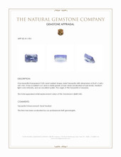 2.00 Ct. Tanzanite from Tanzania Appraisal