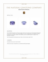 1.88 Ct. Bi Color (Peacock) Tanzanite from Tanzania Appraisal