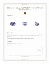 1.88 Ct. Tanzanite from Tanzania Appraisal