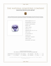 1.51 Ct. Bi Color Tanzanite from Tanzania Scan Report