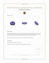 1.41 Ct. Tanzanite from Tanzania Appraisal