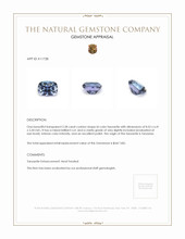 2.28 Ct. Tanzanite from Tanzania Appraisal