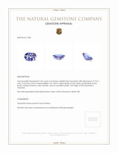 2.06 Ct. Tanzanite from Tanzania Appraisal