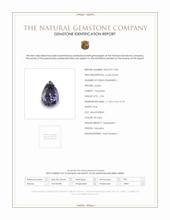 2.94 Ct. Tanzanite from Tanzania Scan Report