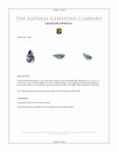 2.46 Ct. Tanzanite from Tanzania Appraisal