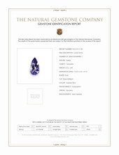 2.00 Ct. Tanzanite from Tanzania Scan Report