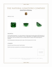 1.26 Ct. Tsavorite Garnet from Tanzania Appraisal