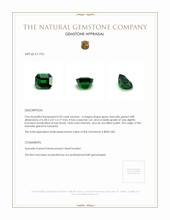 0.96 Ct. Tsavorite Garnet from Tanzania Appraisal