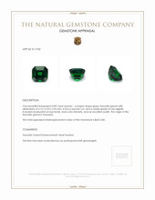0.89 Ct. Tsavorite Garnet from Tanzania Appraisal