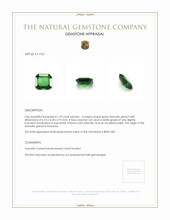 1.29 Ct. Tsavorite Garnet from Tanzania Appraisal