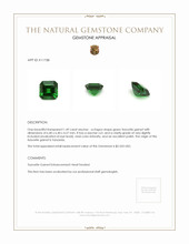 1.49 Ct. Tsavorite Garnet from Tanzania Appraisal