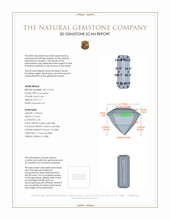 2.11 Ct. Tourmaline from Brazil 3 D Scan Report