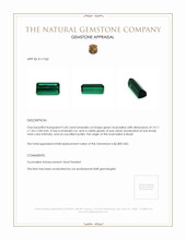 5.60 Ct. Tourmaline from Brazil Appraisal