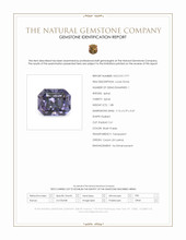 1.88 Ct. Bluish Purple Spinel from Ceylon (Sri Lanka) Scan Report