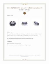 2.58 Ct. Purple Spinel from Ceylon (Sri Lanka) Appraisal