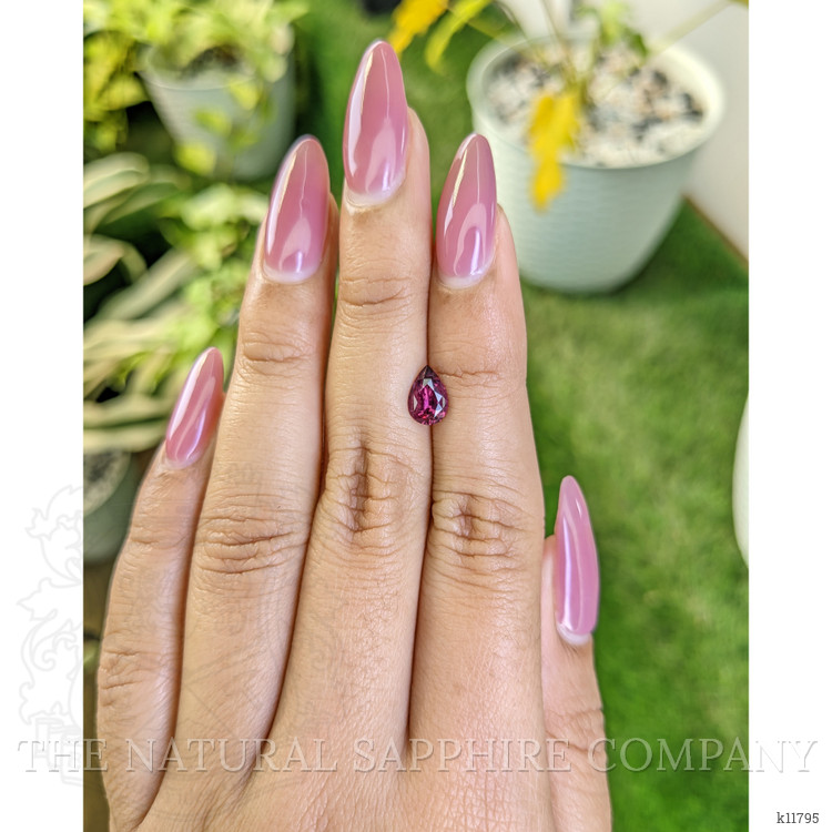 0.97 Ct. Rhodolite Garnet from Ceylon (Sri Lanka)
