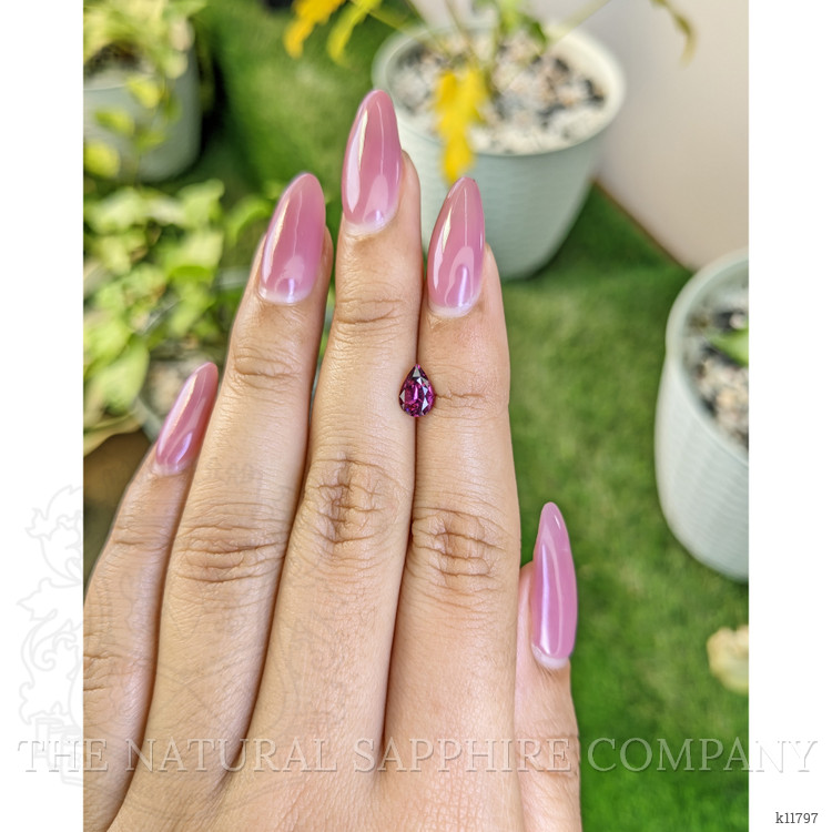 0.87 Ct. Rhodolite Garnet from Ceylon (Sri Lanka)