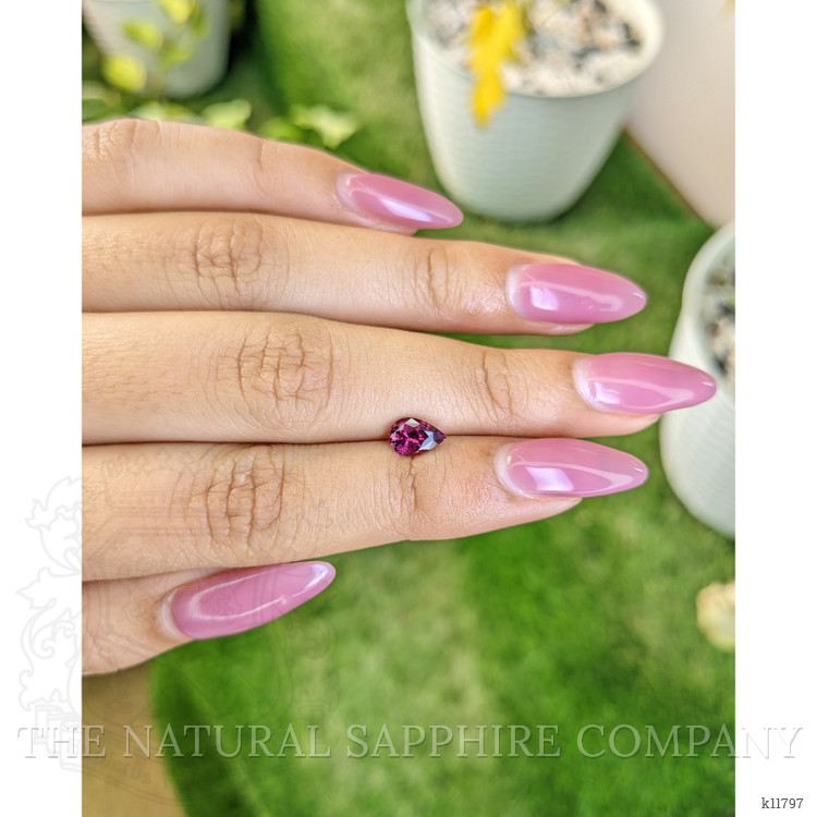 0.87 Ct. Rhodolite Garnet from Ceylon (Sri Lanka)