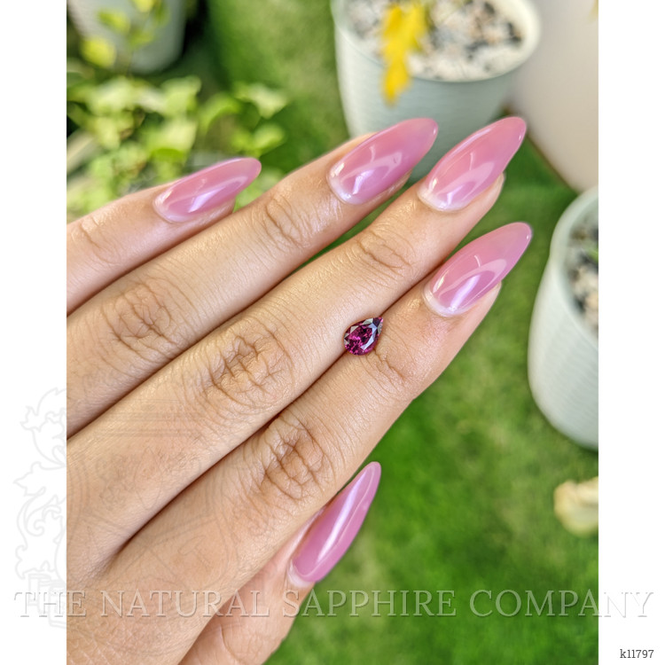 0.87 Ct. Rhodolite Garnet from Ceylon (Sri Lanka)