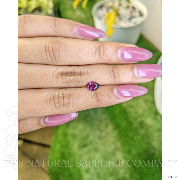 0.81 Ct. Rhodolite Garnet from Ceylon (Sri Lanka)