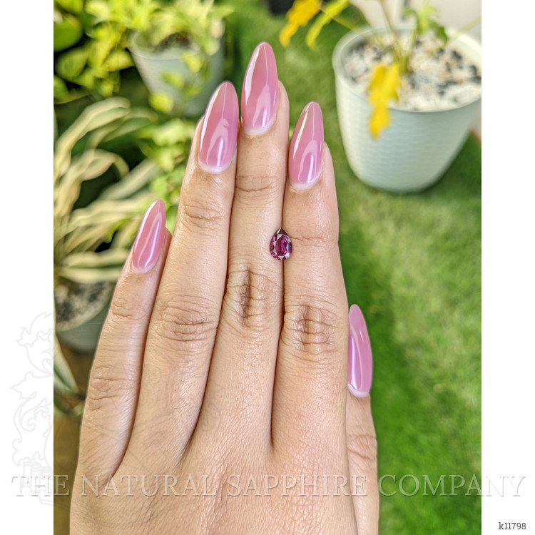 0.81 Ct. Rhodolite Garnet from Ceylon (Sri Lanka)