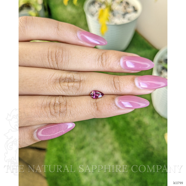 0.87 Ct. Rhodolite Garnet from Ceylon (Sri Lanka)