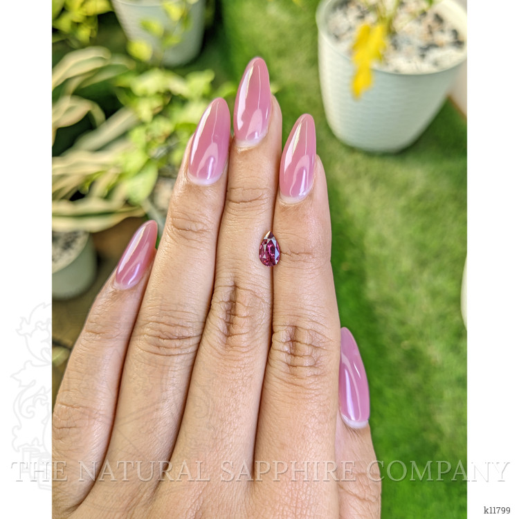 0.87 Ct. Rhodolite Garnet from Ceylon (Sri Lanka)