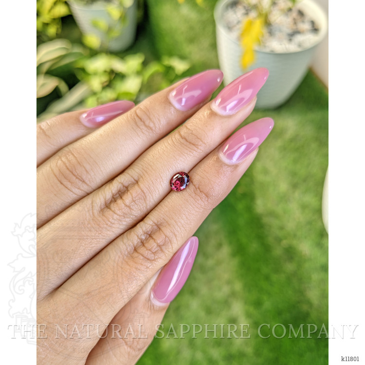 0.91 Ct. Rhodolite Garnet from Ceylon (Sri Lanka)