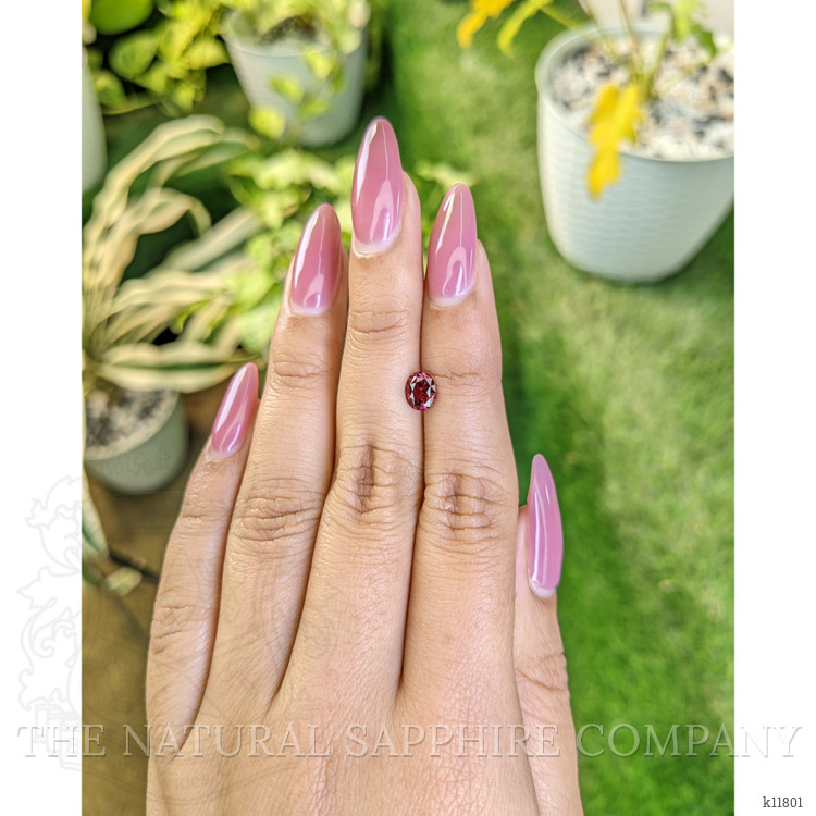 0.91 Ct. Rhodolite Garnet from Ceylon (Sri Lanka)