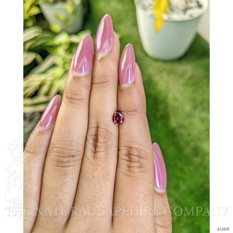 0.88 Ct. Rhodolite Garnet from Ceylon (Sri Lanka)