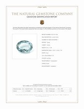 12.46 Ct. Sky Blue Topaz from Brazil Scan Report