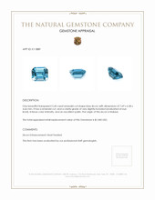 2.60 Ct. Zircon from Malawi Appraisal