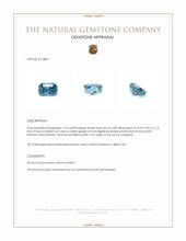 1.44 Ct. Zircon from Malawi Appraisal