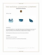 1.41 Ct. Zircon from Malawi Appraisal