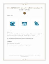 1.28 Ct. Zircon from Malawi Appraisal