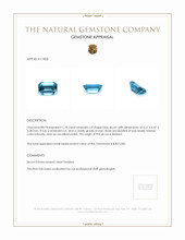 1.18 Ct. Zircon from Malawi Appraisal