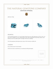 1.05 Ct. Zircon from Malawi Appraisal